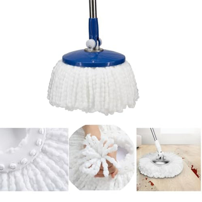 YWSHF Spin Mop Head Replacement Compatible with Hurrican, Mopnado, Cassabel 360 Spin Magic Mopping,Microfiber Spin Mop Refill Heads for Universal Round Shape Standard Size 5 Pack