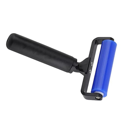Lint Roller, Silicone Manual Dust Removal Roller Anti Static Cleaner Screen Film Roller for Household Remove Dirt Dust Hair (4 Inch) - size: 4 Inch