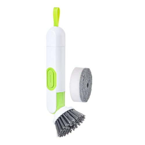 Genérico Soap Dispensing Brush, Dish Washing Brush with Pressure, Pot Sink with Automatic Liquid Addition – for Countertop Sink Bathroom Pots Pans