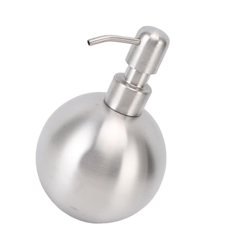 Generic 500ml Stainless Steel Refillable Lotion Bottle with Easy Press Design for Bathroom Toiletries Home Office Restaurant