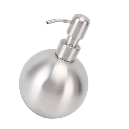Generic 500ml Stainless Steel Refillable Lotion Bottle with Easy Press Design for Bathroom Toiletries Home Office Restaurant