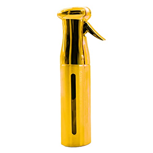 Colortrak Luminous Spray Bottle, 250ml/8.5oz Bottle with Full 360° Distribution, Easy-Use Pump, Quick View Window to Monitor Water Level, Eco-Friendly, Gold - color: Gold