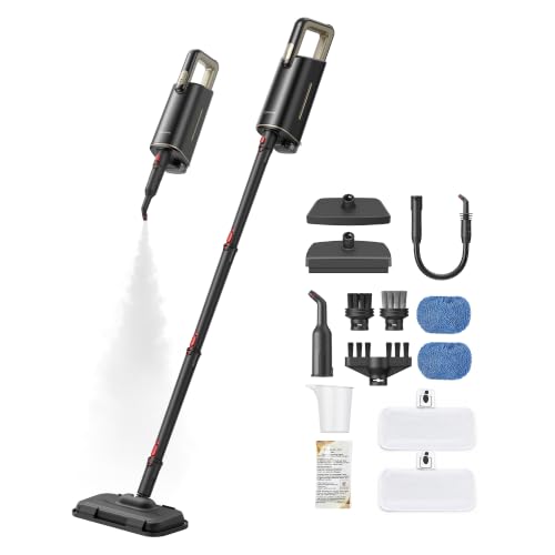 DREAME SH10 Steam Mop with Detachable Handheld Steamer, 13-in-1 Portable Steam Cleaner, 3.8 lbs Lightweight Body, 15sec Steam-Up, 212℉ Steam Cleaning, 350ml Water Tank, Steam Safety System