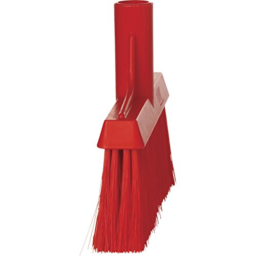 Remco 9 1/2 in Sweep Face Broom Head, Soft, Synthetic, Red 31044-1 Each