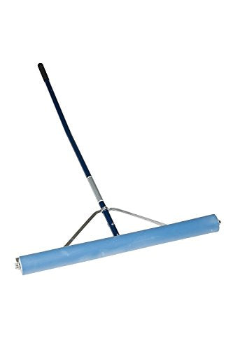 Midwest Rake 72036 S550 Professional Series Head Roller Squeegee with Cushion Gripped 60" Ergonomic Powder-Coated Aluminum Handle, with Replacement Roller, 36" PVA Absorbent Head