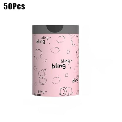 2 Rolls Thickened Drawstring High Stretch Garbage Bags Large Capacity Heavy Load PE Waste Bags, Eco-Friendly, Tear Resistant, 45 * 41cm (50PCS/ Roll)