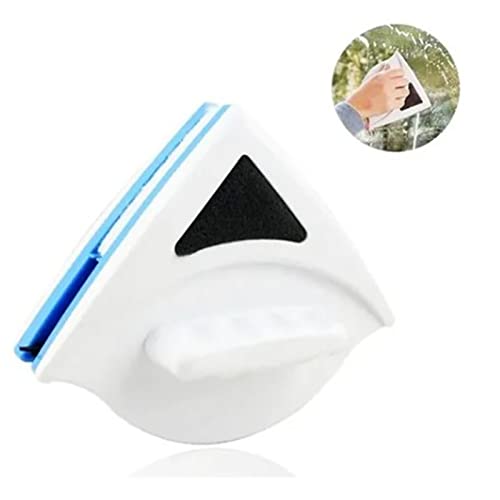 Magnetic Window Cleaner, P3‑8mm Double Sided Triangle Shape Glass Wiper Washing Brush Tool Glass Cleaner Window Cleaning Squeegee Kit for Outdoor (1)