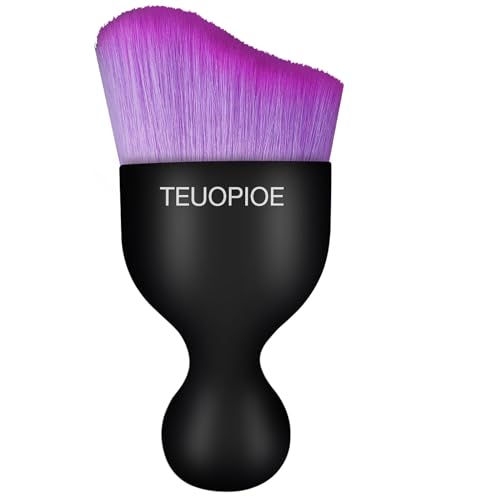Car Interior Cleaning Brush, Car Duster Interior,Car Detailing Brush Dusting Brush,Car Interior Cleaning Tool, Auto Soft Hair Car Brush,Auto Interior Dust Brush for Air Vents(Black Purple) - color: Black Purple