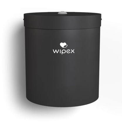 Wipex Black Wet Wipe Wall Dispenser: Durable Steel & Premium Silicone Port, Easy to Mount Wall Dispenser for Gym Wipes - Fits Sanitizing Refill Rolls, Perfect for Schools, Fitness, & Public Facilities
