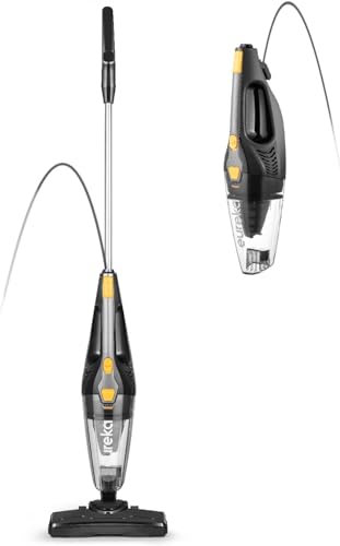 Eureka Blaze Stick Vacuum Cleaner, Powerful Suction 3-in-1 Small Handheld Vac with Filter for Hard Floor Lightweight Upright Home Pet Hair, Dark Black - color: Blaze Black, size: 3-in-1 Handheld Vac NES210