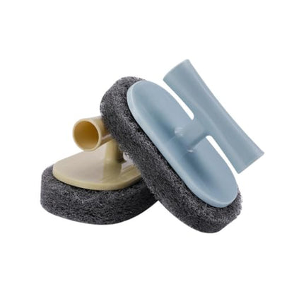 Mipcase Ergonomic Handle Kitchen Cleaning Brush Powerful Scrubbing Pad for Dishes Faucets Stove Sink Household Use Non-Scratch Scouring Pad with Random Color Random Color