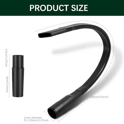 25 inch Vacuum Crevice Tool Attachment for Vacuum Cleaner Hoses 1-1/4"(32mm) or 1-3/8"(35mm)