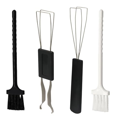 Keycap Remover Tool Set, Keycap Pullers (2 Pcs) & Keyboard Brushes (2 Pcs) for Keyboard