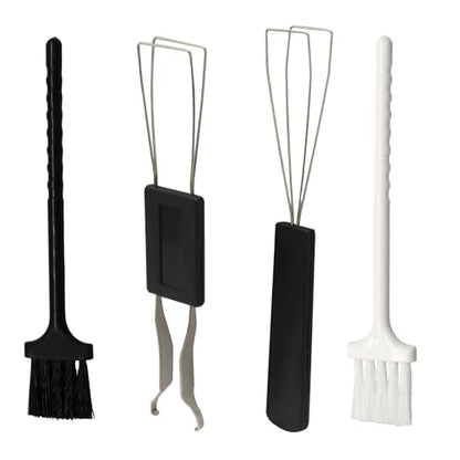 Keycap Remover Tool Set, Keycap Pullers (2 Pcs) & Keyboard Brushes (2 Pcs) for Keyboard