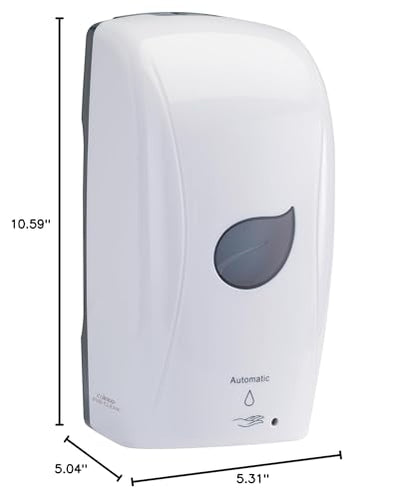 Winco Pur-Clean Automatic Foam Soap Dispenser, 35 Ounces, White - color: White, style: Auto Foam