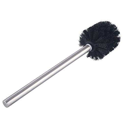 Angle Simple Toilet Brushes, Toilet Bowl Scrubber Brush Head 3 PCS with Cleaner Wand for Bathroom Restroom