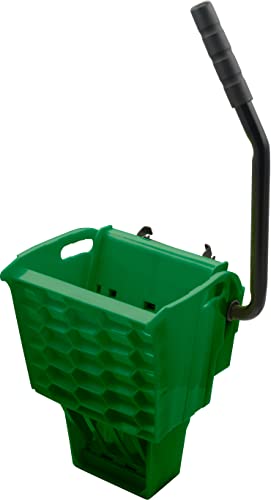 SPARTA OmniFit Mop Bucket System, Durable Mop Bucket, Side Press Wringer, and Soiled Water Insert, Floor Cleaning Essentials for Commercial and Home Use, 35 Qt Capacity, 1 Count, Green - color: Green