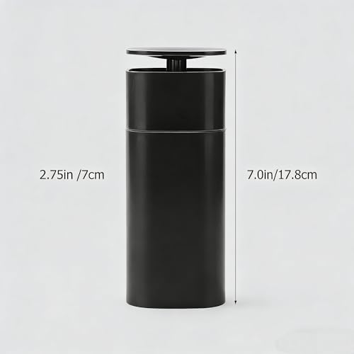 Liquid Push Down Pump Dispenser, One-Touch Pump Bottle Dispenser, Empty Pumping Bottle for Dish Soap, Body Wash, Nail Polish & Makeup Remover (Black)