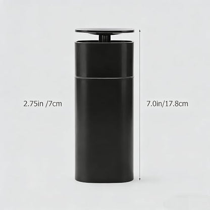 Liquid Push Down Pump Dispenser, One-Touch Pump Bottle Dispenser, Empty Pumping Bottle for Dish Soap, Body Wash, Nail Polish & Makeup Remover (Black)