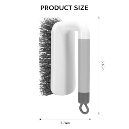 SetSail Scrub Brush, Small Cleaning Brushes with Handle, Comfort Grip Shower Scrubber for Cleaning Bathroom, Tub, Kitchen, Sink, Floor, Carpet, 2 Pack (Grey) - color: Gray