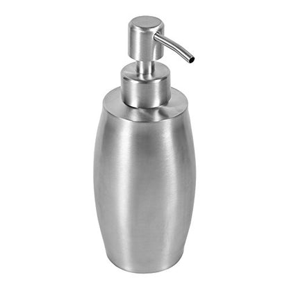 Generic 304 Stainless Steel Liquid Shower Gel Dispenser Pump Design 350ml Capacity with Wide Mouth for Bathroom Kitchen