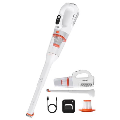 Heapsion Handheld Vacuum Cleaner Cordless, 7000Pa Suction, Portable Pet Hair Vacuum, 30-Min Runtime Rechargeable Type-C, Lightweight with Telescopic Tube for Car, Home & Office, with Telescopic Tube