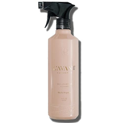 L'AVANT Collective Luxury Multipurpose Surface Cleaner | All Purpose Cleaning Spray, Plant-Based & Non-Toxic, EPA Safer Choice, Refillable Glass Bottle | 16 Fl Oz | Blushed Bergamot - size: 16 Fl Oz (Pack of 1)
