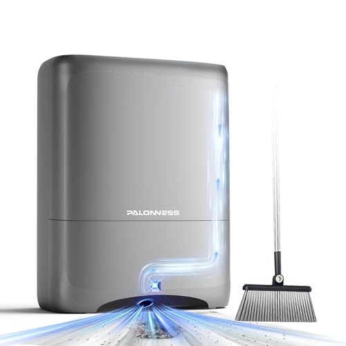 Pro Touchless Vacuum Automatic Dustpan 1400W Ultra Fast & Powerful, 18KPA Vacuum Dustpan TOF Sensor Hands-Free LED Alerts, 6L Electric Dustpan for Home/Kitchen/Office/Sweeping Salon/Pet Shop(No Broom) - color: Gray