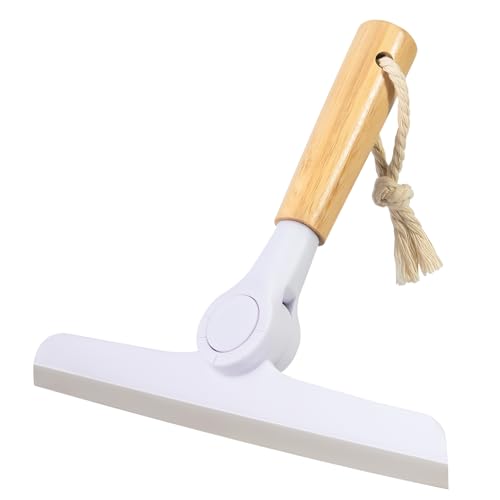 Window Squeegee for Glass Doors，All-Purpose 9.7” Window Cleaning Squeegee, Handheld for Windows, Car Windshields & More，Grey (9.5" Shower Squeegee)