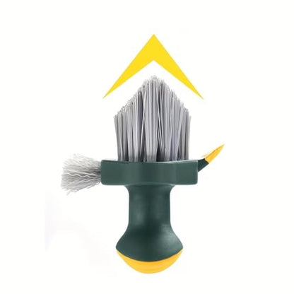 Multi-Functional Window Track Cleaning Brush, 3-in-1 Groove Cleaner Tool for Sliding Door, Kitchen, and Bathroom Surfaces - color: Green