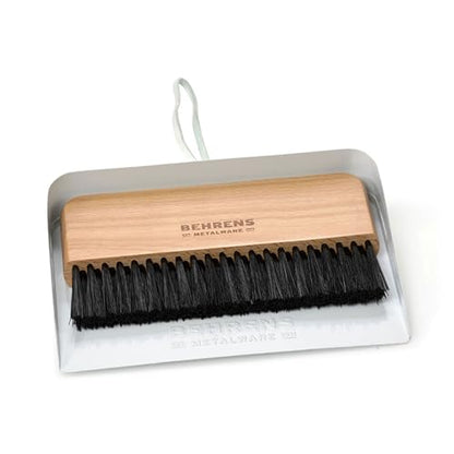 Behrens White Galvanized Dustpan & Brush Set - color: White