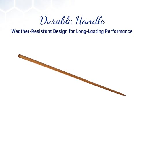SPARTA Flo-Pac Tapered Mop Handle, Broom Handle with Wood Handle for Cleaning, 61.1 X 1.1 Inches, Tan, (Pack of 12)