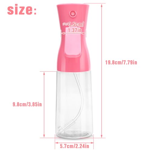 Spray Bottle,Fine Mist Spray for Hair,Ultra-Fine Continuous Spray Bottle for Skincare,Plant Care,Pet Grooming,Cleaning, Refillable Spray Container,Christmas Gift (2Pcs Light Pink) - color: 2 Pcs#Light Pink