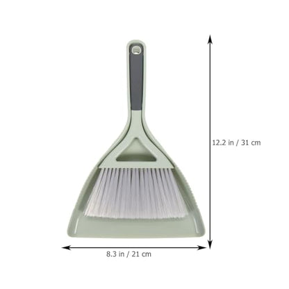 Mini Broom and Dustpan Set Portable Desktop Cleaning Kit for Keyboard Laptop Tabletop Small Dustpan and Brush Set for Office Home Corner Cleaning