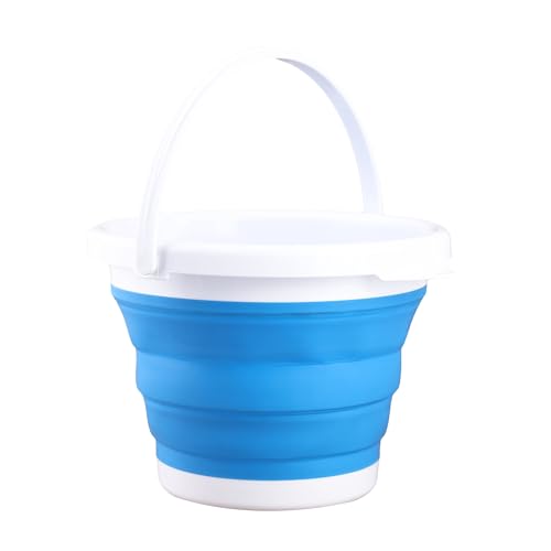 Coghlan's Collapsible 1.3-Gallon Bucket – Lightweight, Portable Camping Water Container for Dishwashing, Cleaning, and Gear Storage – Durable Design, Ideal for Campers, Hikers, and Outdoor Activities