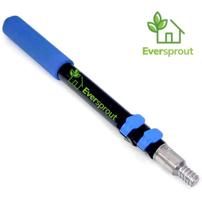 EVERSPROUT 1.5-to-3 Foot Telescopic Extension Pole | Lightweight Sturdy Aluminum Handle | Easy to Use Flip-Tab Lock Mechanism | Twist-On Metal Tip Works for Squeegee, Duster, Paint Roller (Pole only) - size: 3' Pole
