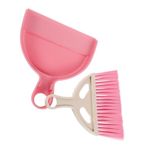 Totority Mini Hand Broom and Dustpan Set for Desktop Cleaning, Plastic Small Brush Kit with Portable Design, Compact Keyboard Cleaning Tools for Home and Office Use