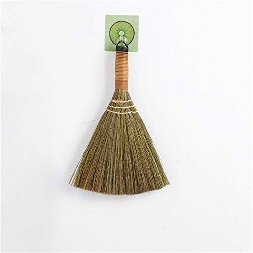 Handmade Straw Brooms for Sweeping, Natural Soft Straw Broom for Cleaning Indoor-Outdoor, Office, Sofa, Floor Car, Decor Idea -12 X 8 Inches (2 PCS)