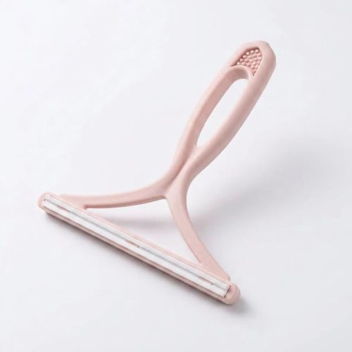 Pet Hair Remover Carpet Scraper - Lint Remover Tool with Two Way Edge for Sofa Coat Rug Bedding Furniture 1Pack(Light Pink) - color: Light Pink