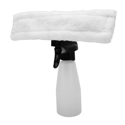 Jiawu Electric Window Cleaner, Cordless Handheld Strong Suction Window Vacuum, Squeegee with Spray Bottle and Wastewater Collection for Windows Tiles Mirror Car