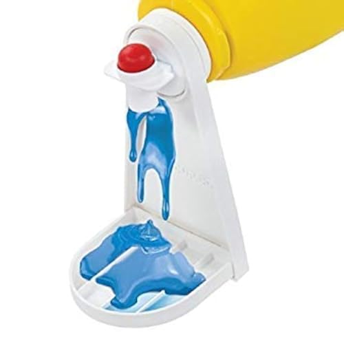 Liquid laundry detergent and fabric softener gadget (Pack of Two), fits most economic sized bottles, no more drips or mess