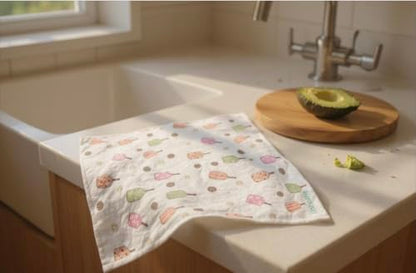 Pickleball Swedish Dishcloth, Reusable Paper Towel, Super Absorbent Cellulose Sponge, Pickleball Pattern, Washable Kitchen Cleaning Cloth (2, Checkered Pickleabll) - color: Checkered Pickleabll