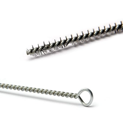 Utoolmart Steel Wire Tube Brush, Stainless Steel Spiral Power Bottle Cleaning Brush Long-Handle Bristle Pipe Cleaning Tool, 0.3-inch Diameter 12-inch Length,10pcs - color: 10pcs, size: 0.8cm