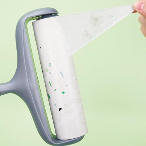 8 inch Large Surface Roller Refills for Scotch-Brite Pet Hair Pickup Extra Sticky Large Lint Roller 60 Sheets per Refill Pack of 5 Total 300 Easy-Tear Adhesive Sheets - size: 8 inch