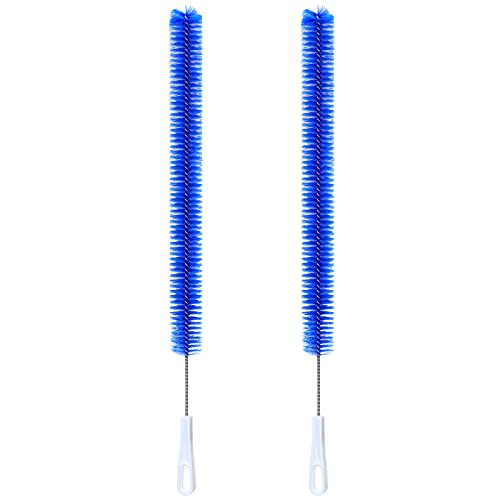 2 Pcs Drain Cleaner Brush 15 Inches Extra Long Handle Scrub Cleaner Bottle Brush for Cleaning Drain Brush Household Cleaning Brushes for Tube, Kitchen, Pipes, Dishwasher, Drains