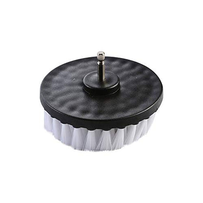 Wixine 1Pcs 5" White Drill Brush Attachment for Cleaning Carpet Leather and Upholstery Kit