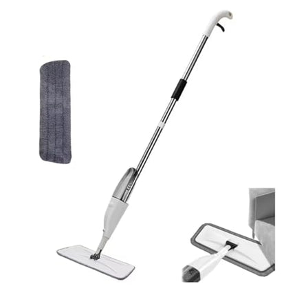 New Spray Mop Broom Set with Reusable Microfiber Pads Rotating Dry & Wet Household Flat Mops for Cleaning Home Floor Tool