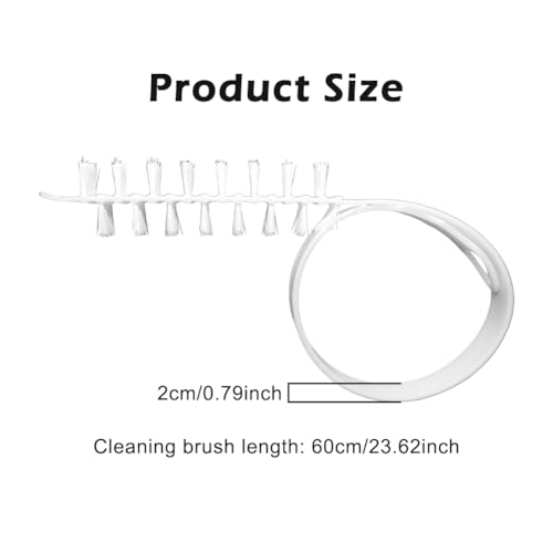 2pcs Washing Machine Cleaning Brushs, Flexible Bendable Slot Cleaning Brush 60cm(White)
