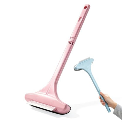 Window Screen Cleaning Brush, 2026 New 2 in 1 Mesh Cleaner Brush, Window Screen Cleaner Tool with Squeegee, Multifunctional Screen Brush, Double Sided Wet & Dry Dual Use (Pink) - color: Pink