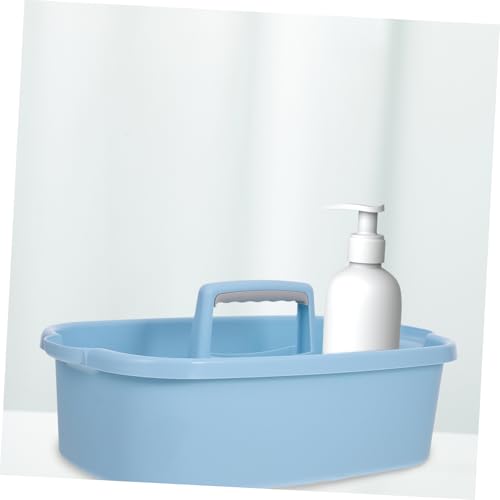 Mipcase Plastic Organizer with Handle Versatile Cleaning Tool Storage Basket for Bathroom Dorm Kitchen Garden Supplies Durable Container for Household Items